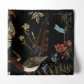 KINGFISHER SILK POCKET SQUARE